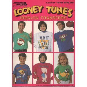 Looney Tunes Iron-On Transfers Bugs Bunny, Tweety Bird, Daffy Duck and The Gang